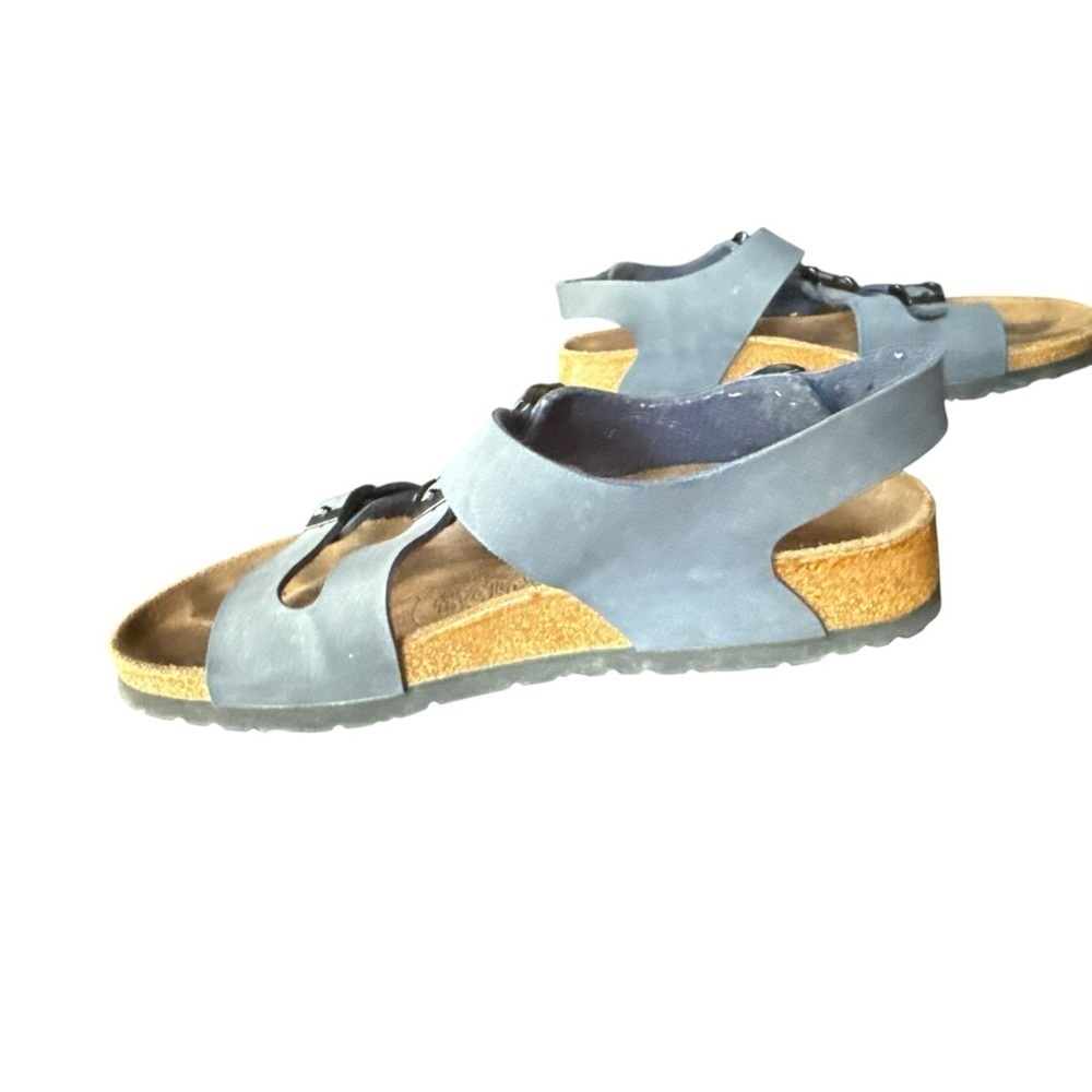 Birkis by Birkenstock Ellice Slingback Sandals Slate Blue Size  39 L8 M6 - Picture 4 of 15